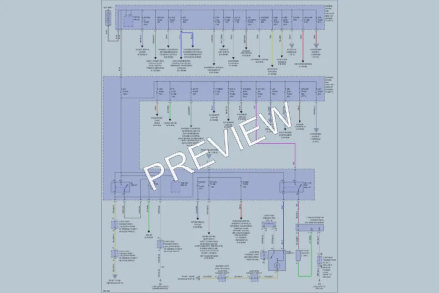 2005 Toyota 4Runner Power Distribution wiring diagram preview