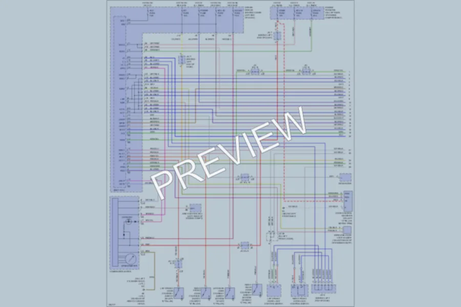 2005 Toyota 4Runner Power Door Locks wiring diagram preview