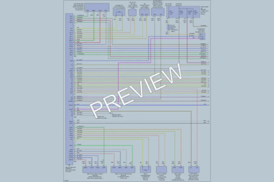 2005 Toyota 4Runner Supplemental Restraints wiring diagram preview