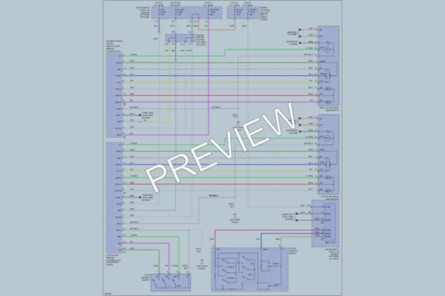 2005 Toyota Avalon Memory Systems wiring diagram preview