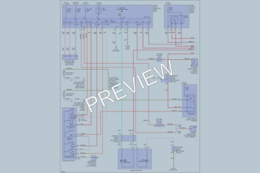 2005 Toyota Camry Headlights wiring diagram preview