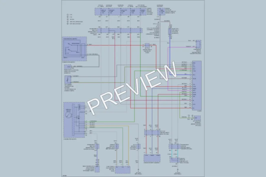 2005 Toyota Camry Instrument Cluster wiring diagram preview