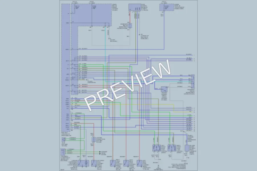 2005 Toyota Camry Power Door Locks wiring diagram preview