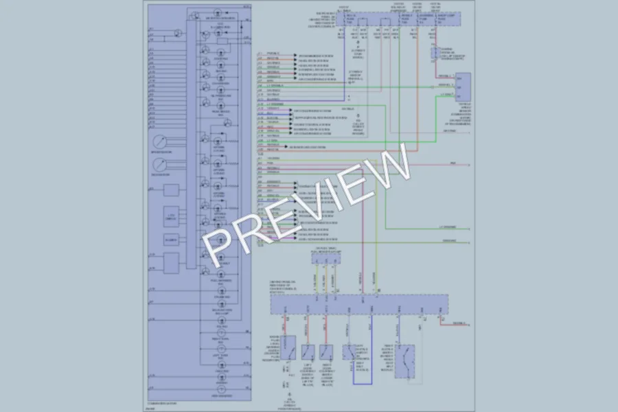 2005 Toyota Celica Instrument Cluster wiring diagram preview