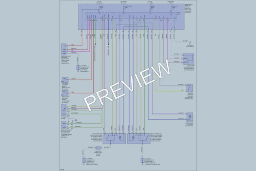 2005 Toyota Celica Power Door Locks wiring diagram preview