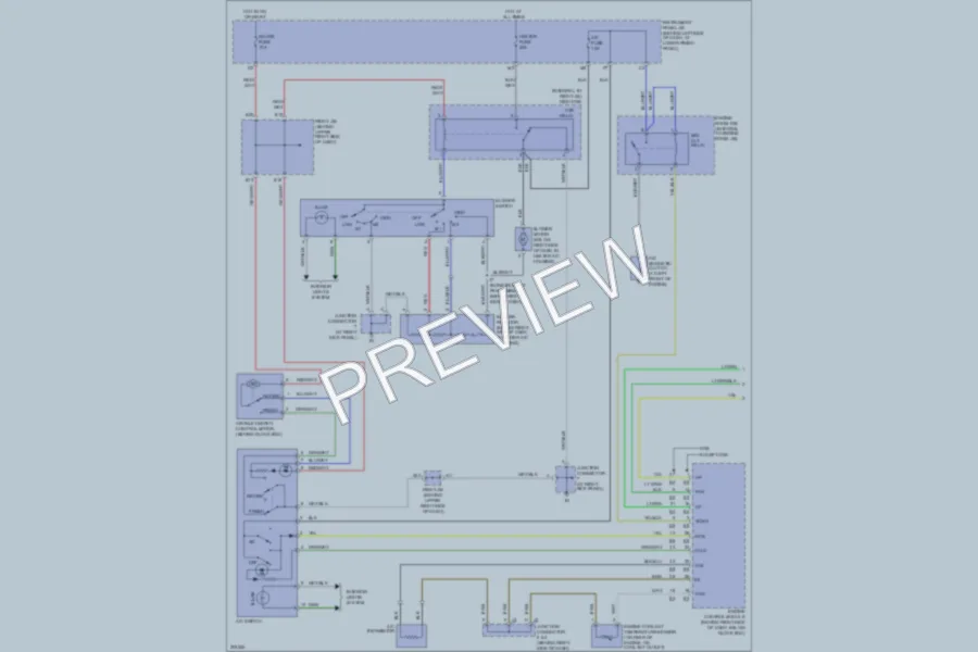 2005 Toyota Corolla Air Conditioning wiring diagram preview
