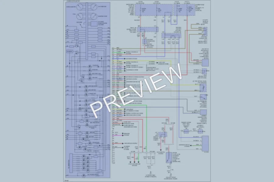 2005 Toyota Corolla Instrument Cluster wiring diagram preview