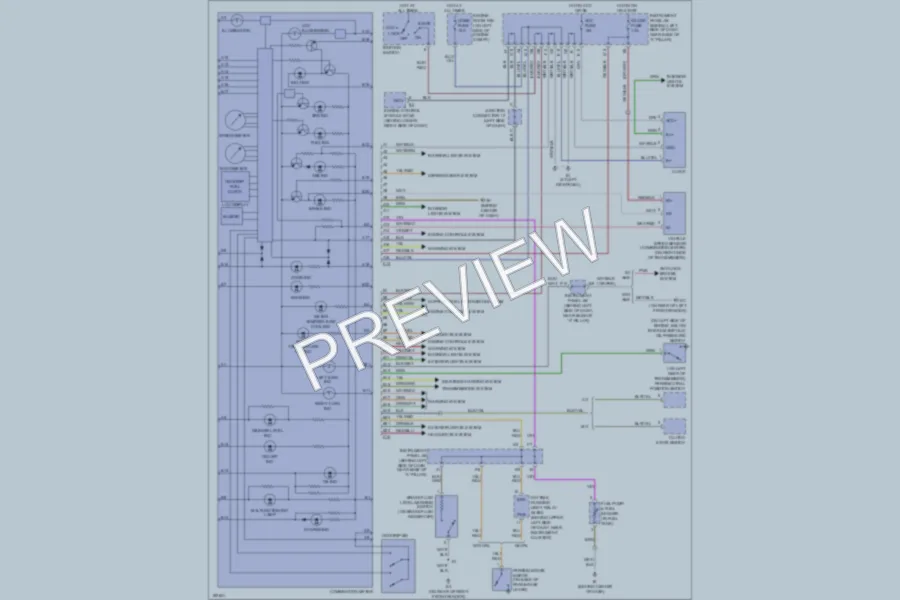 2005 Toyota Echo Instrument Cluster wiring diagram preview