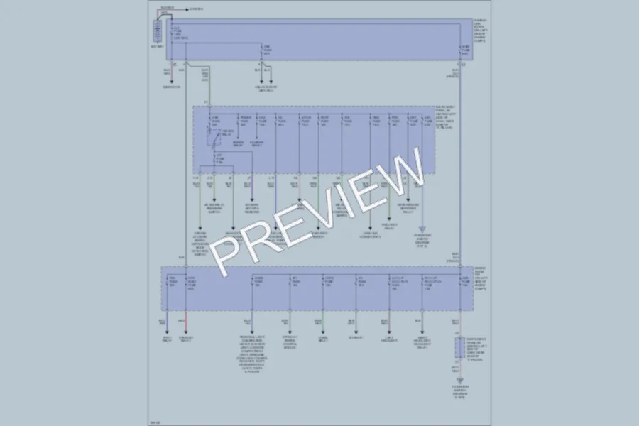 2005 Toyota Echo Power Distribution wiring diagram preview