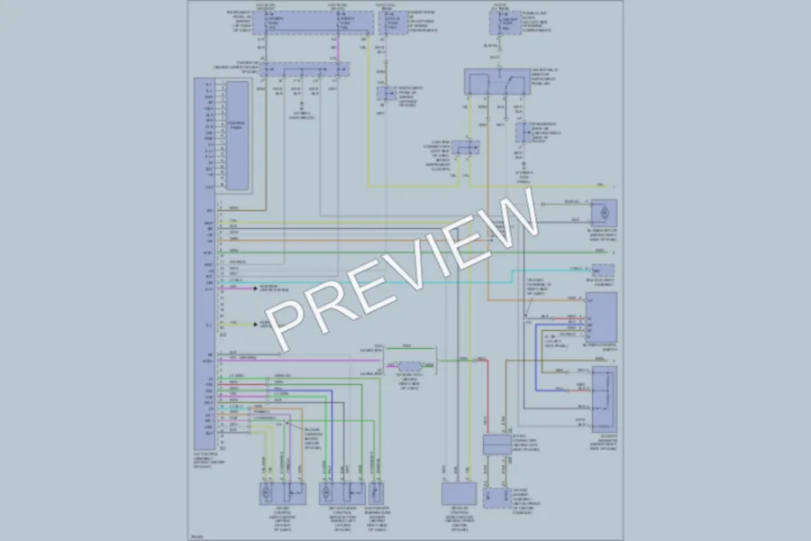 2005 Toyota Highlander Air Conditioning wiring diagram preview