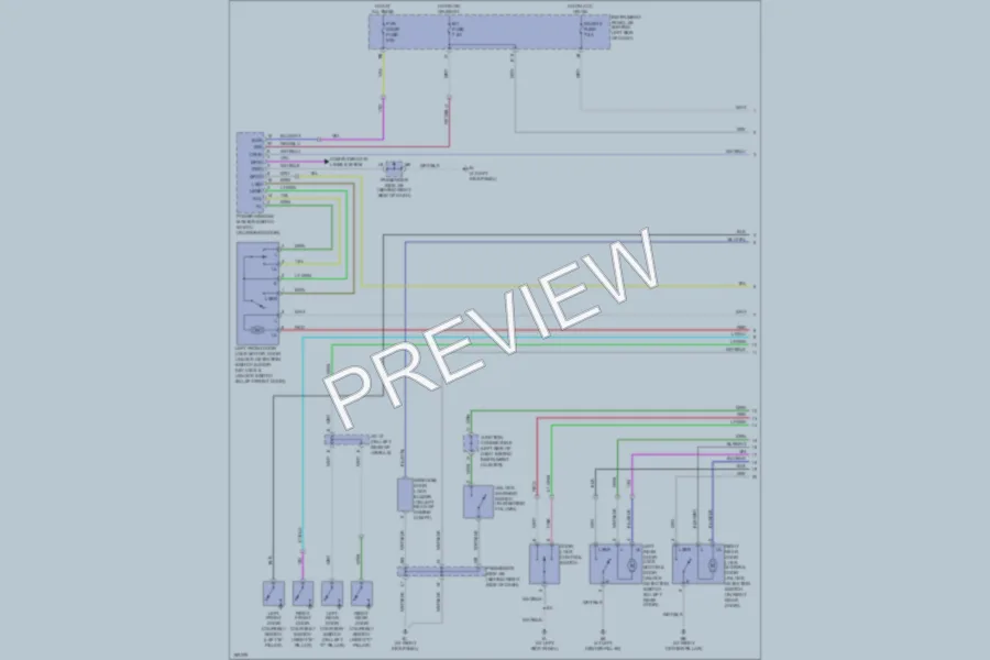 2005 Toyota Highlander Power Door Locks wiring diagram preview
