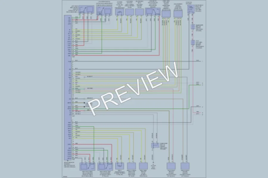 2005 Toyota Highlander Supplemental Restraints wiring diagram preview