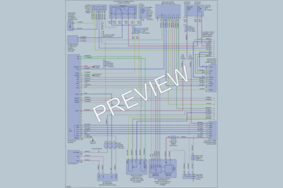 2005 Toyota LandCruiser Air Conditioning wiring diagram preview