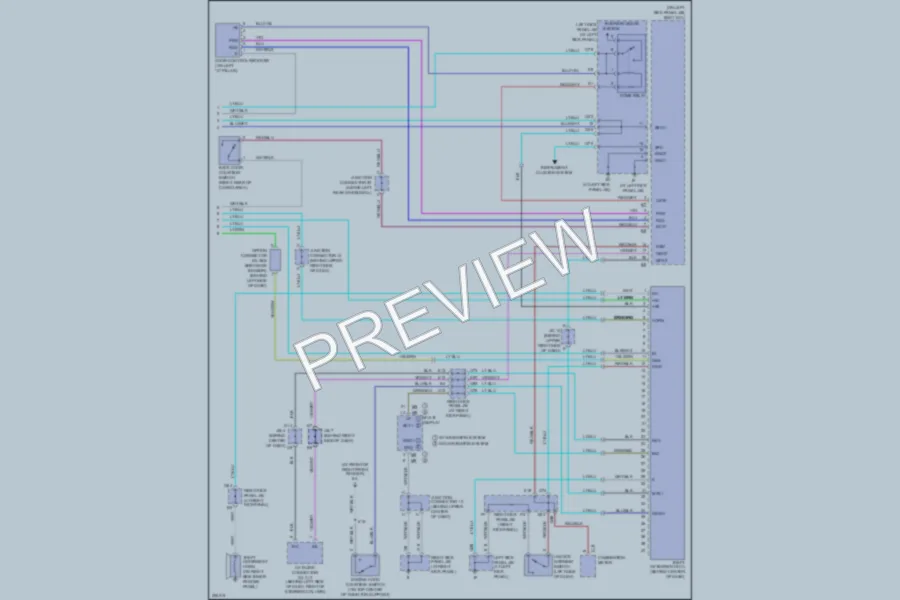 2005 Toyota LandCruiser Anti Theft wiring diagram preview