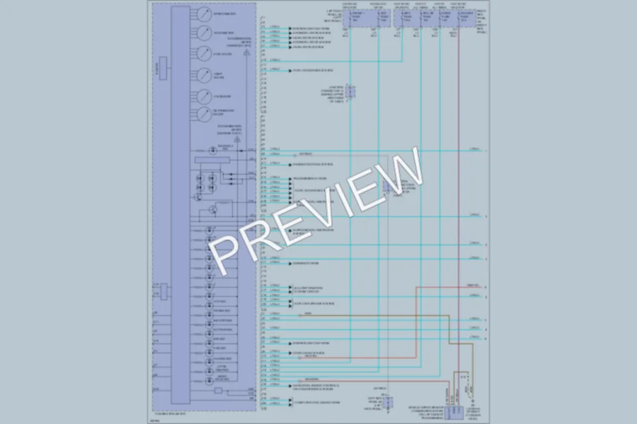 2005 Toyota LandCruiser Instrument Cluster wiring diagram preview