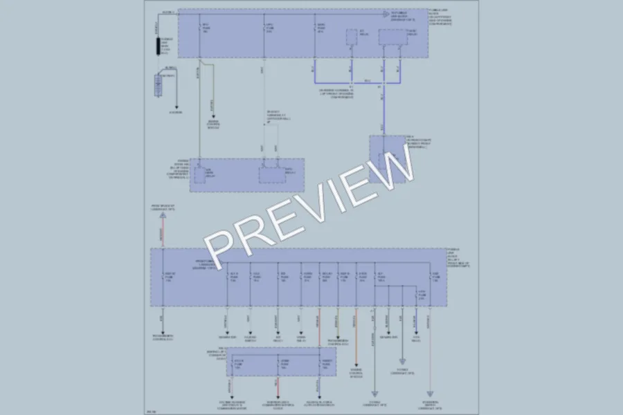 2005 Toyota MR2Spyder Power Distribution wiring diagram preview