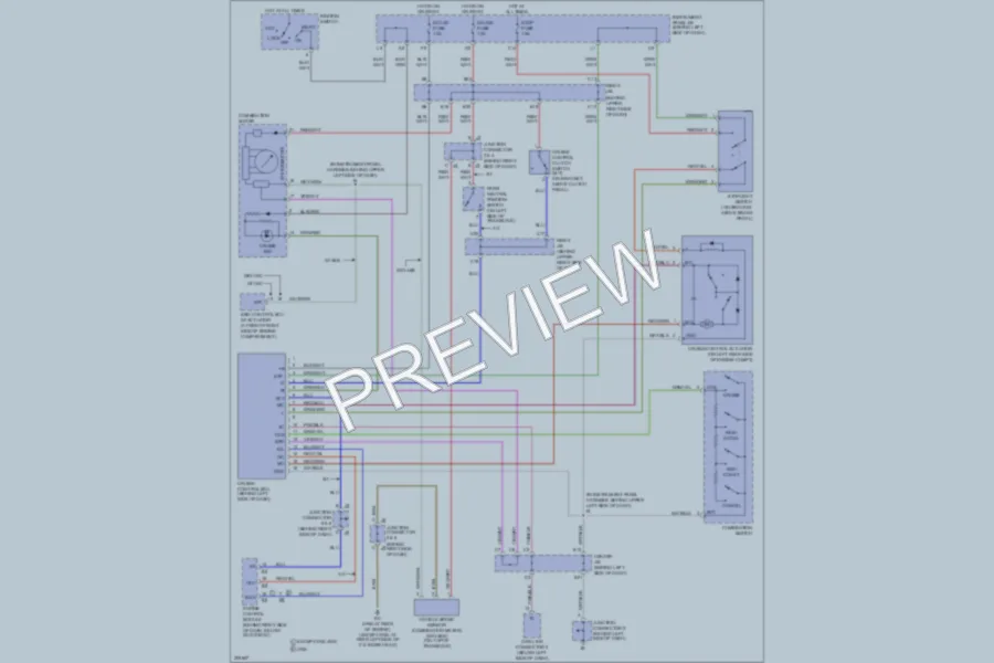 2005 Toyota Matrix Cruise Control wiring diagram preview