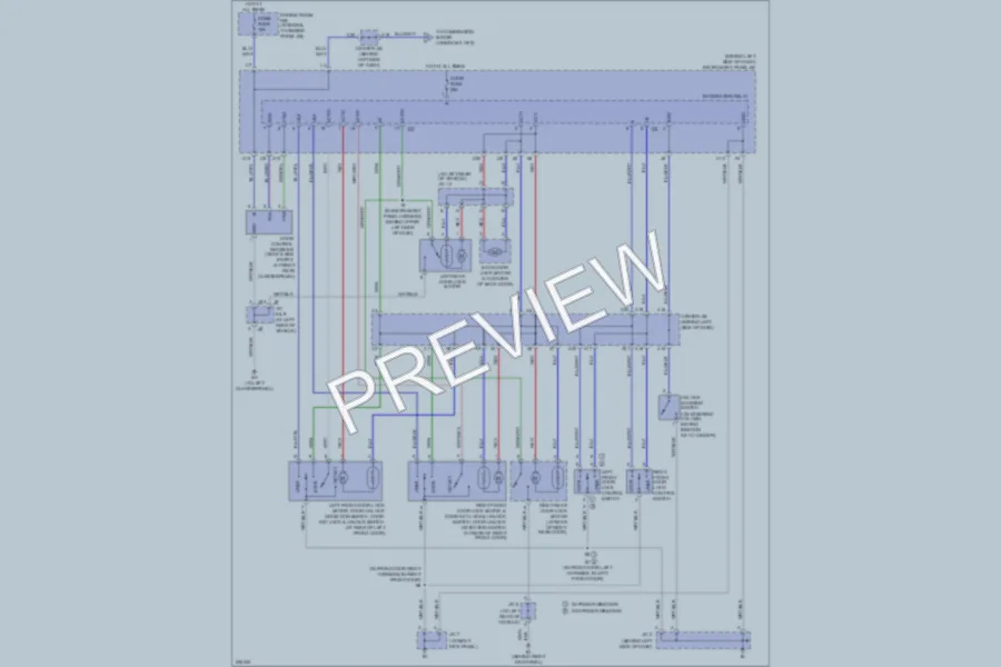 2005 Toyota Matrix Power Door Locks wiring diagram preview