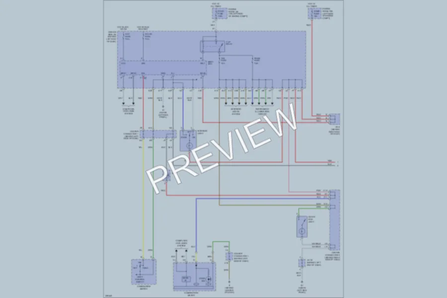 2005 Toyota Prius Interior Lights wiring diagram preview