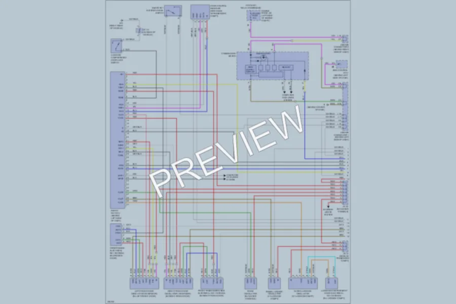 2005 Toyota Prius Power Door Locks wiring diagram preview
