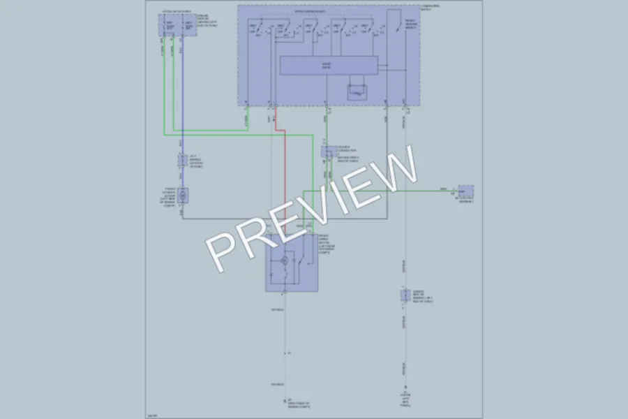 2005 Toyota Prius Wiper Washer wiring diagram preview