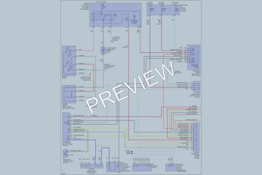 2005 Toyota RAV4 Air Conditioning wiring diagram preview