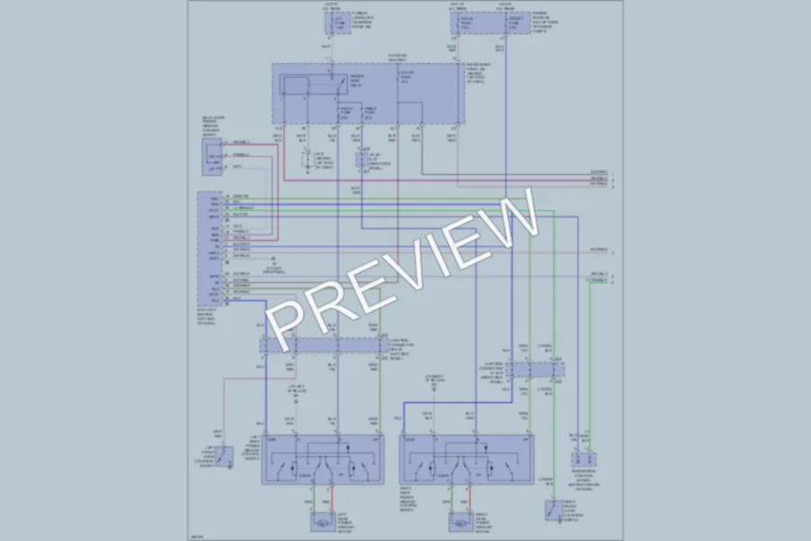2005 Toyota Sequoia Power Windows wiring diagram preview