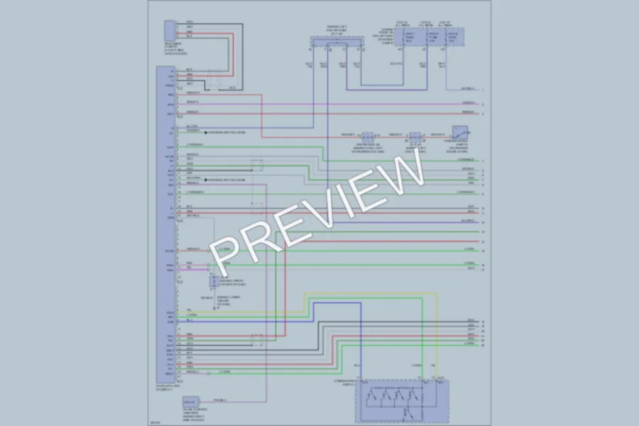 2005 Toyota Sienna Radio wiring diagram preview