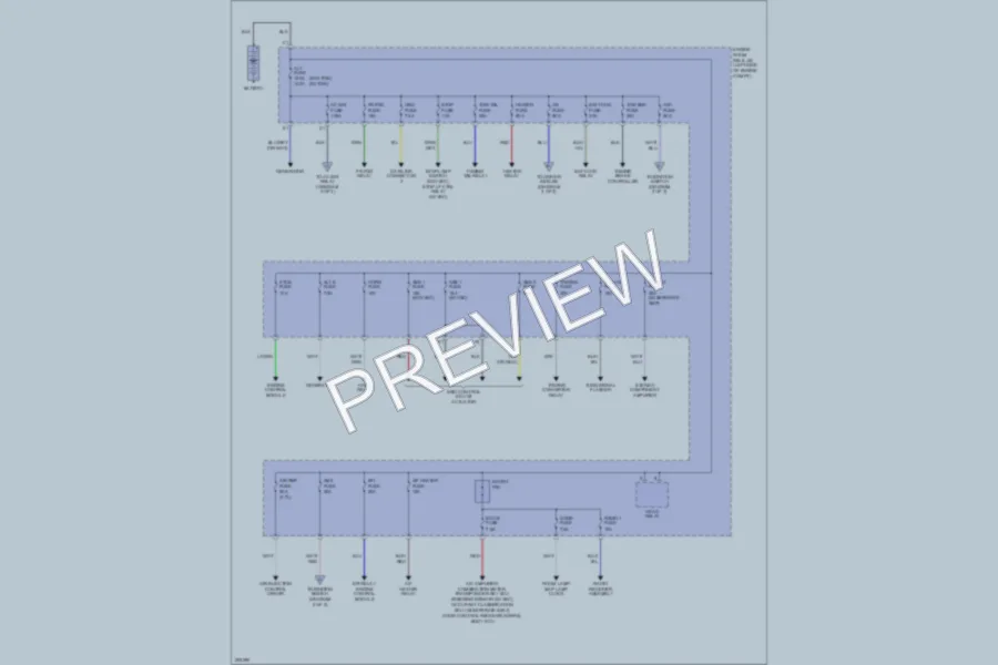 2005 Toyota Tacoma Power Distribution wiring diagram preview