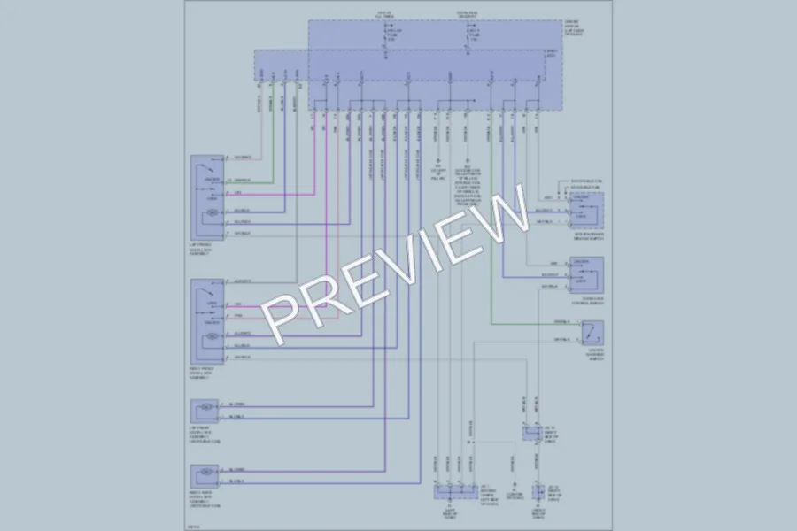2005 Toyota Tacoma Power Door Locks wiring diagram preview