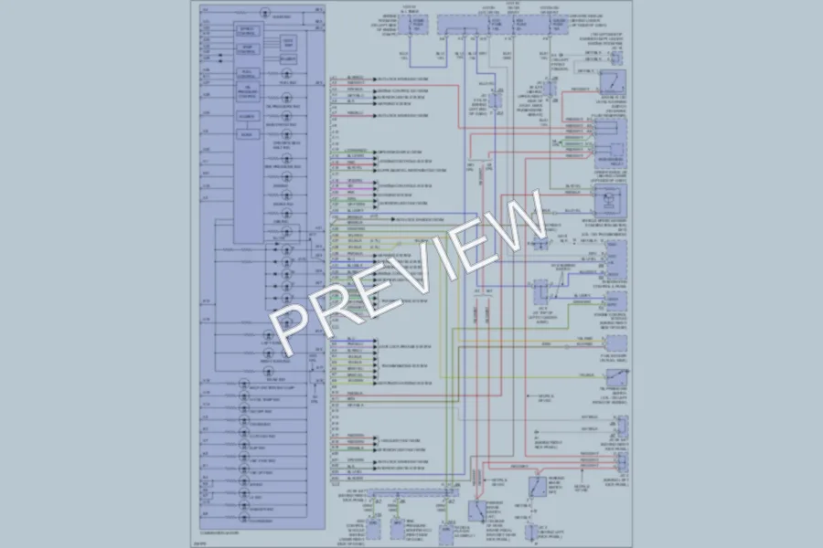 2005 Toyota Tundra Instrument Cluster wiring diagram preview