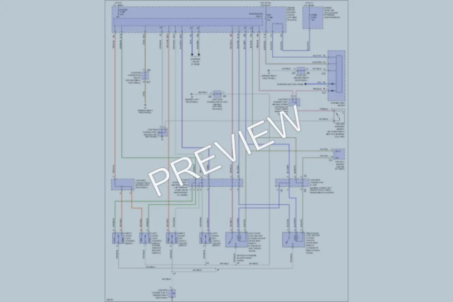 2005 Toyota Tundra Power Door Locks wiring diagram preview