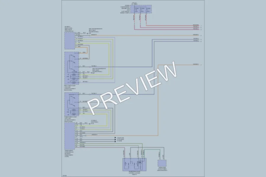 2005 Volvo S40 Power Door Locks wiring diagram preview