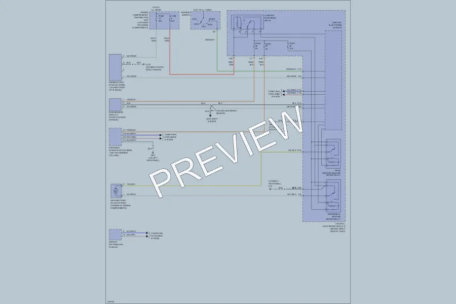 2005 Volvo S40 Wiper Washer wiring diagram preview