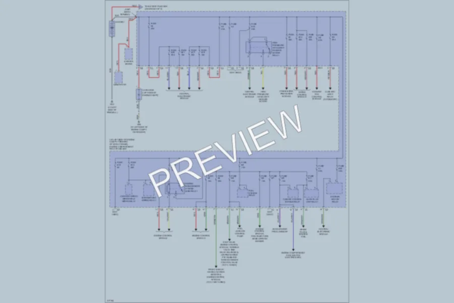 2005 Volvo S60 Power Distribution wiring diagram preview