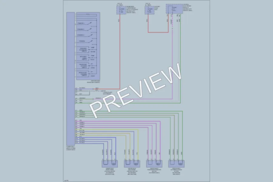 2005 Volvo S80 Memory Systems wiring diagram preview