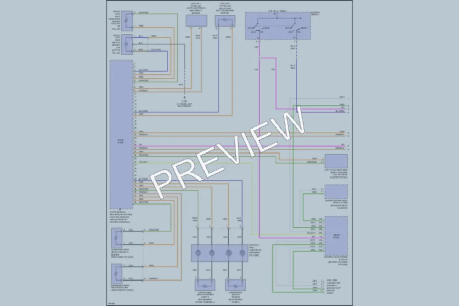 2005 Volvo S80 Supplemental Restraints wiring diagram preview