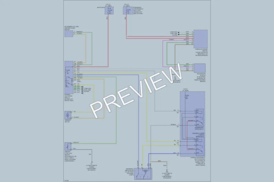 2005 Volvo S80 Wiper Washer wiring diagram preview