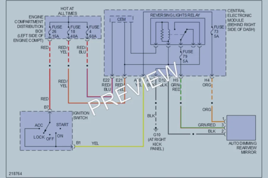 2005 Volvo V50 Power Mirrors wiring diagram preview