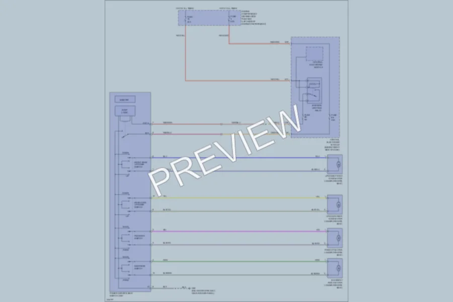 2005 Volvo V50 Power Seats wiring diagram preview