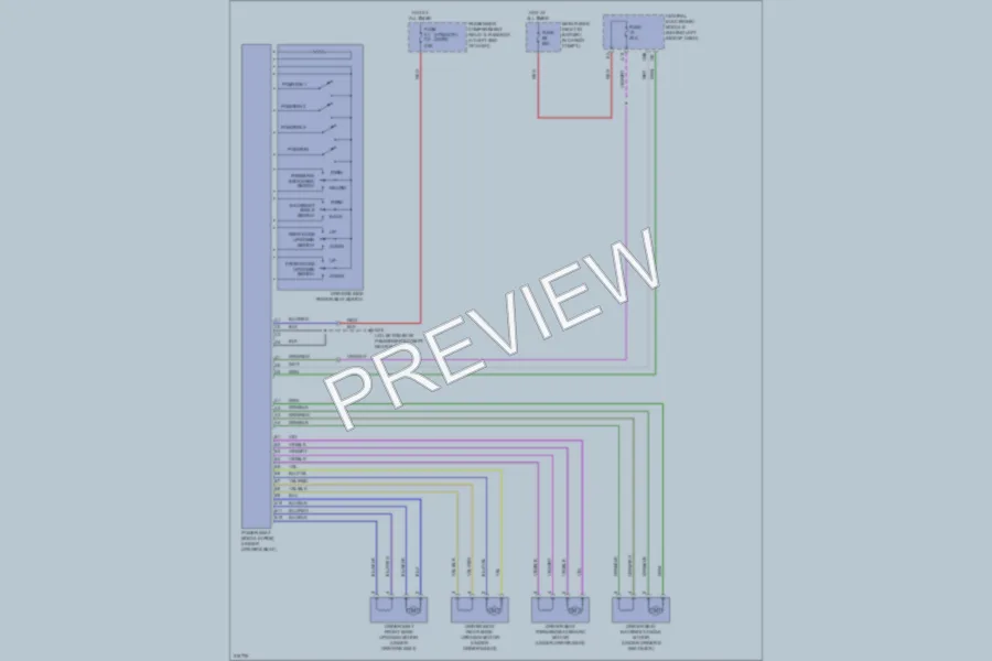 2005 Volvo V70 Power Seats wiring diagram preview