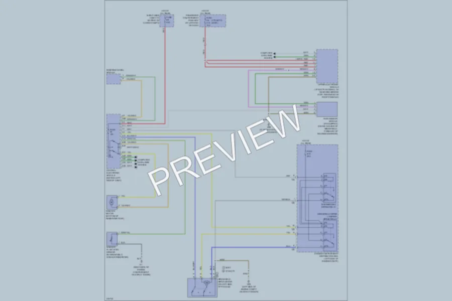 2005 Volvo XC70 Wiper Washer wiring diagram preview