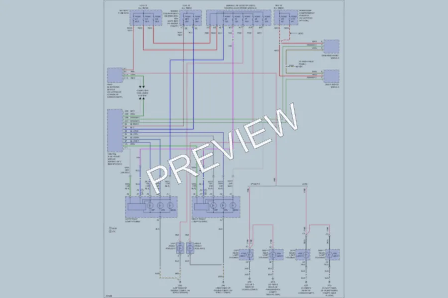 2005 Volvo XC90 Headlights wiring diagram preview