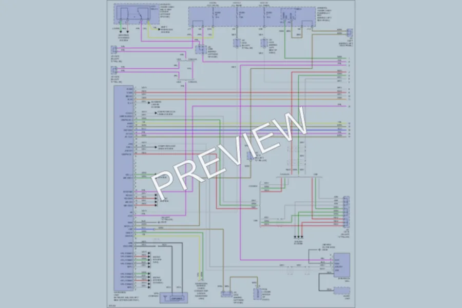 2006 Acura RL Navigation wiring diagram preview