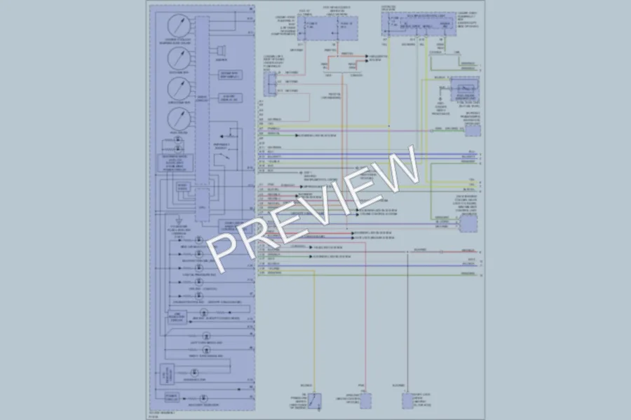 2006 Acura RSX Instrument Cluster wiring diagram preview