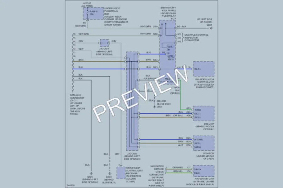 2006 Acura TSX Computer Data Lines wiring diagram preview
