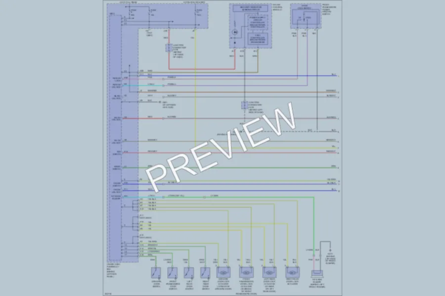 2006 Acura TSX Power Door Locks wiring diagram preview