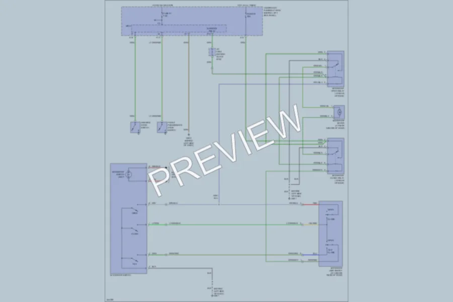 2006 Acura TSX Power Top Sunroof wiring diagram preview