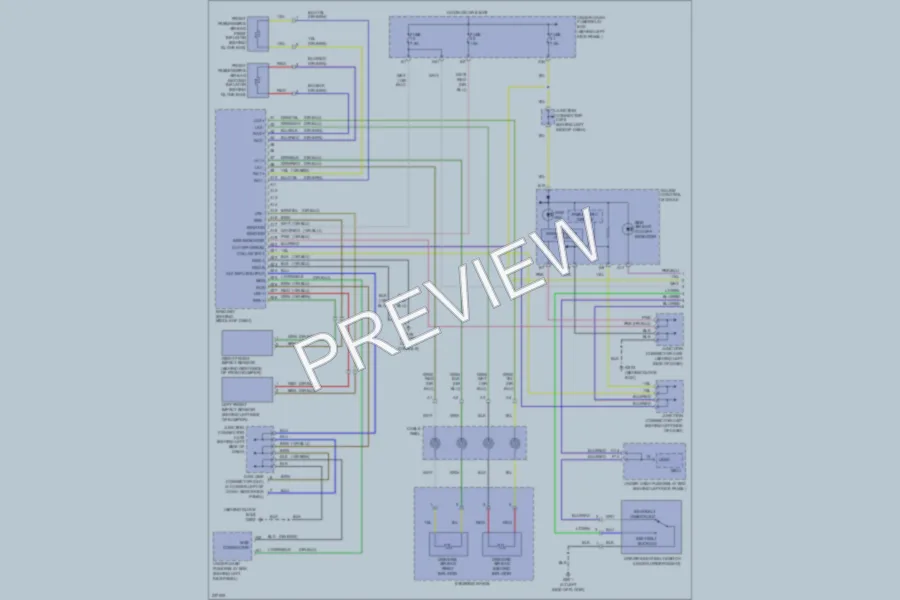 2006 Acura TSX Supplemental Restraints wiring diagram preview