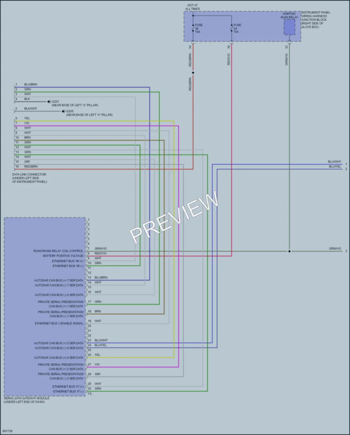 2006 Acura ZDXEV Computer Data Lines wiring diagram preview